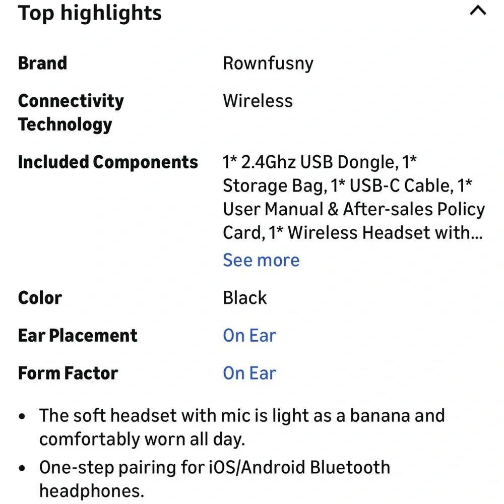 Bluetooth headset with mic